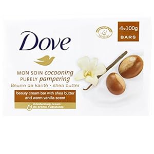 Dove-Purely-Pampering-Shea-Butter-Beauty-Bar-4x100g-Pack-of-6-Total-24-Bars Dove Purely Pampering Shea Butter with ¼ moisturising cream Beauty Bar soap for softer, smoother, healthier-looking skin…
