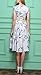 Olrain Womens Vintage Floral Printed Casual Swing Tea Dress