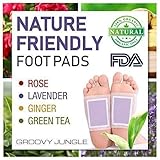 Detox Foot Pads by Groovy Jungle (24pc) | FDA Certified | New Formula