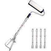 Airless Paint Sprayer Roller Inner Feed for High Pressure Airless Spray Gun with Wand Power Wall Brush Self-Priming Paint Roller 11.8 inch Extension Pole