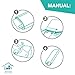 Minty Home Travel Space Saver Bags - Travel Vacuum Storage Bags - No Vacuum or Pump Needed - Roll Up Compression Storage Bags for Travel(4 Large + 4 Medium) Camping Hiking Accessorys