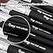 Qivange Makeup Brushes Synthetic Powder Foundation Eyeshadow Lip Kabuki Brush Set with Pouch