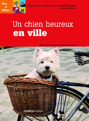 Un  chien heureux en ville