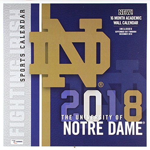 Notre Dame Fighting Irish 2018 Calendar