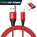 USB Type C Cable, ZYTX USB A 3.0 to USB C Cable Fast Charger Nylon Braided Cord for Samsung Galaxy note 8 S8 plus S9,Moto Z Z2,LG V30 V20 G5 G6,Google Pixel 2 XL,OnePlus 5 3T 2 (2 Pack 6FT-Red)