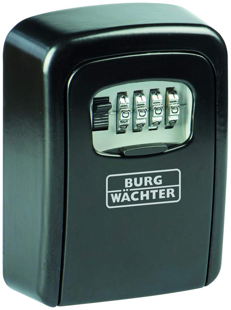 BURG-WÄCHTER 39650 Key Safe with Combination Lock, Key Safe 30 SB, Steel, Black, 120.0 cm*40.0 cm*90.0 cm