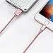 [Apple MFi Certified] Zendure 3.3 ft 39 inch (100 cm 1 Meter) Nylon Braided USB Charge/Sync Cable with Lightning Connector for iPhone 6/6 Plus, iPad Air 2 and More (Rose Gold)
