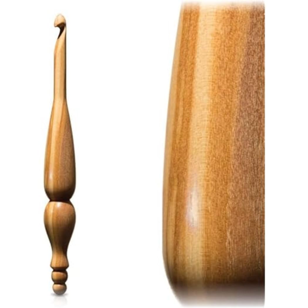 Furls - Furls Alpha Series Olivewood (4.50mm) Handmade Wood Crochet Hook - 1 Crochet Hook