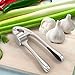 Homgeek Y084 Garlic Press, Garlic Mincer Heavy Duty Professional Handheld Garlic Crusher For Home And Kitchen Dishwasher Safe
