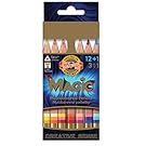 Koh-i-noor Magic 3404 - 12 Multicolored Pencils + Blender + Sharpener + Eraser