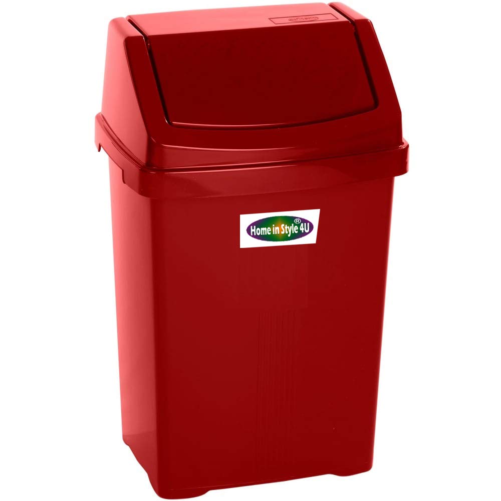 Plastic Swing Rubbish Bins 8 15 25 50 Liter Waste Dust Home Kitchen New