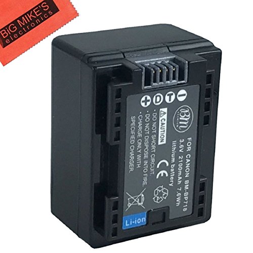 BM Premium BP-718 Battery for Canon Vixia HFR80, HFR82, HFR800, HFR70, HFR72, HFR700, HFM50, HFM52, HFM500, HFR30, HFR32, HFR300, HFR40, HFR42, HFR400, HFR50, HFR52, HFR500, HFR60, HFR62, HFR600