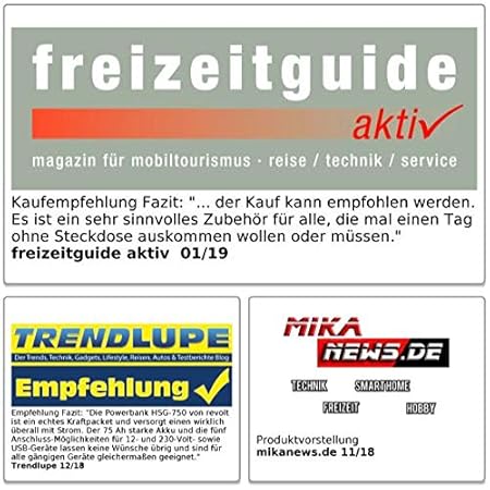 revolt - Convertidor Solar (75 Ah, 278 WH, 230 V, QC 3.0, 12 V ...