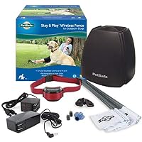 PetSafe Stay & Play Wireless Fence for Stubborn Dogs - Above Ground Electric Pet Fence - from the Parent Company of INVISIBLE FENCE Brand