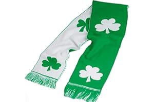 ThatsRad St. Patrick's Day Irish Knit Shamrock Scarf