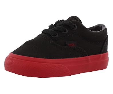 vans era black red