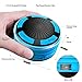 Shower Speaker, IPX7 Waterproof Portable Wireless Bluetooth Speaker with FM Radio, LED Mood Lights, Super Bass HD Sound Shower for Bathroom, Pool, Beach, Outdoor