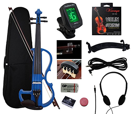 Ymc sev01 full-size 4/4 solid wood electric/silent viol…