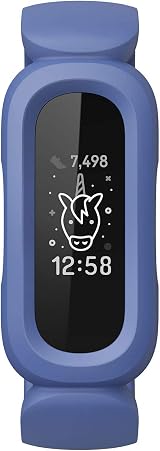 Fitbit Ace 3 Activity Tracker Kids Blue/Green Animated Faces 8-Day Battery view 2