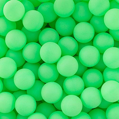 SmallToys Ping Pong Balls, Plastic Green Table Tennis Beer Pong Balls