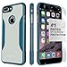 iPhone 8 Plus and 7 Plus Case, SaharaCase Protective Kit Bundled with [ZeroDamage Tempered Glass Screen Protector] Rugged Slim Fit Shockproof Bumper [Hard PC Back] Protection - Blue Gray