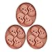 Baidecor Halloween Skulls Silicone Chocolate Molds Candy Mold Set Of 3