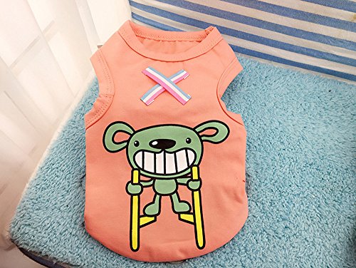 WEUIE Clearance Sale Colorful Cute Pet Vest Clothing Small Puppy Costume Summer Apparel (XL,Orange)