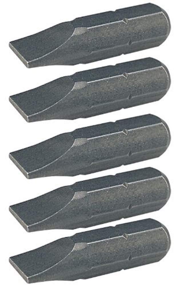 1/4 Inch Classic Bit Slotted, 25 mm, 6 mm, Pack of 5