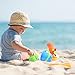 Beach Wagon Toys Set for Kids, Sand Toys Kids Outdoor Toys, Sandbox Toys Set with Big Sand Wagon and Other Beach Toys - 8 PCs
