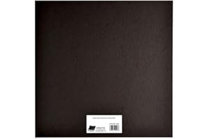 Grafix CB66-25B Medium Weight 6 Inch by 6 Inch Chipboard Sheets, Black, 25-Pack