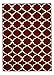 Sweet Home Stores Clifton Collection Red Moroccan Trellis Design (5' X 7') Area Rug