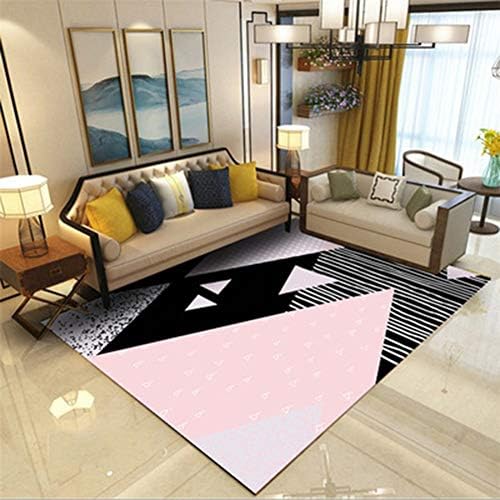 Zhyyhz Modern Abstract Rugs Multi-Size Non Slip Soft Carpet, Indoor Bedroom Rugs in Nursery, Dining Room