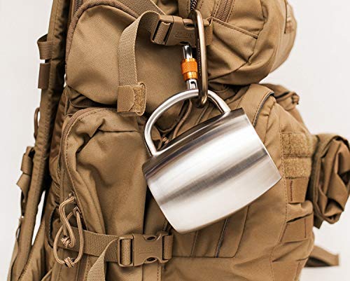 Lawei 2 Stück Edelstahl Kaffeebecher 400ml Campingtasse Isolierbecher Edelstahlbecher Thermobecher Kaffeetasse mit Deckel für Reise Getränke Kaffee Tee Wein – Bild 6