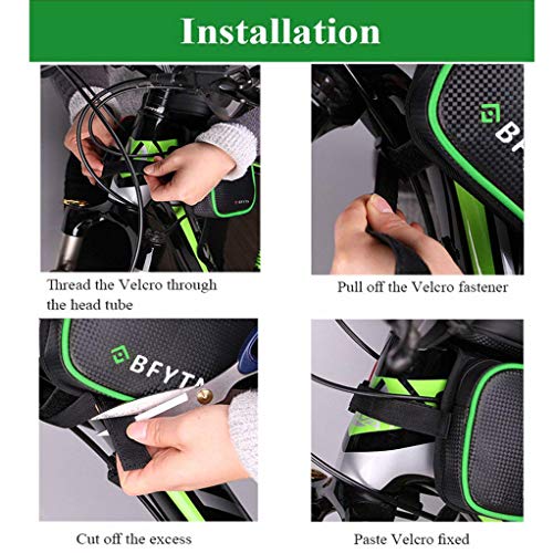 image for AISISAIWEN Bike Frame Bag Bicycle Top Tube Bag Waterproof Sensitive To