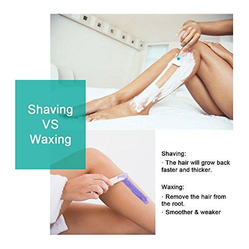 Wax Warmer, Hair Removal Waxing Kit, Electric Wax Heater with 4 Hard