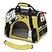 OxGord Airline Approved Pet Carriers w/Fleece Bed for Dog & Cat - Medium, Soft Sided Kennel - 2016 Newly Designed Model, Sunshine Yellow