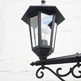 MiniSun Traditional Victorian 2.2m Black 3 Way Outdoor Lamp Post Light view 7
