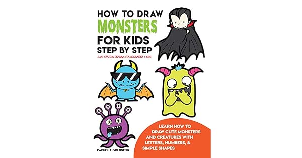 How To Draw Monsters For Kids Step By Step Easy Cartoon Drawing