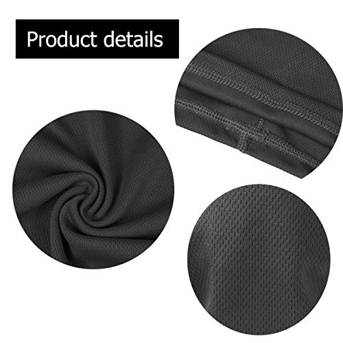 Sun UV Protection Mask,Neck Gaiter,Magic Face Mask Scarf,Dust Bandana Balaclava,Fishing Hiking Cycling Mask for Men Women Black - Thumbnail 5