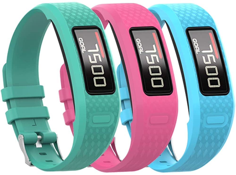 Tyogeephy Band for Garmin Vivofit 1 / Vivofit2, Soft Silicone Replacement Watch Band Strap for Garmin Vivofit 1 / Vivofit 2 Activity Tracker, Small, Large