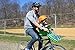 iBert Front Mounted Child Seat - Green - Comfortable Child’s Bike Seat for Sunny and Rainy Days - Baby’s Bike Seat with a Secure Harness and Height Adjustable Foot Cups for Family Biking Adventures.