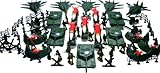 150pc Army Men Toy Soldiers Play Set & Missiles Tanks Jets