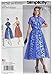 Simplicity Pattern 8252 D5 Misses' 1950s Dress and Redingote, Size 4-6-8-10-12, by 1950s Vintage
