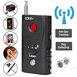 RF Bug Detector, Anti Spy Hidden Camera Detector, AHNR Wireless Signal Pinhole Laser Lens GSM Detector Ultra-high Sensitivity Full-Range Tracker Finder