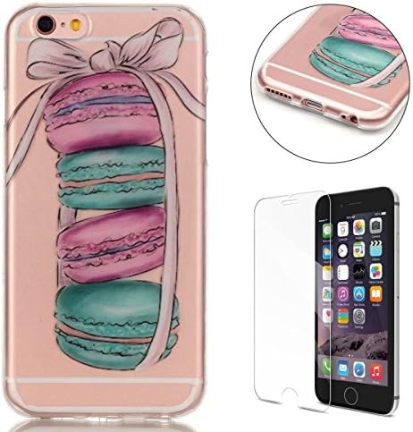iPhone 6s Case,iPhone 6/6S 4.7" Silicone Gel Case [with Free Screen Protector],LTWS Crystal Clear Soft Durable Scratch Resistant Jelly Rubber TPU Case Cover Skin Shell for Apple iPhone 6/6S-Macaroon