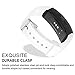 Gear Fit2 Bands, GHIJKL Silicone Replacement Strap for Samsung Gear Fit 2 & 2 Pro Tracker, White