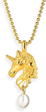 Pendentif En Forme De Licorne En Argent Veritable Collection Brillance Etoilee Et Danse D Ombre Pendentif Charmant Avec Perle D Eau Douce En Argent Sterling 925 Plaque Or Amazon Fr Bijoux