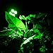 AGPTEK Spotlights, 4-LED Solar Landscape 180 ° Adjustable Waterproof Outdoor Security Wall Auto On/Off for Yard Garden Driveway Patio Lawn Pool, 1 Pack, Green Light