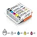 Smart Ink Compatible Ink Cartridge Replacement for Canon PGI 250 PGI-250 XL CLI 251 CLI-251 (PGBK &BK/C/M/Y 5 Pack Combo) for Pixma MG5420 MG5520 MG5620 MG6620 MG7520 iP7220 iP8720 iX6820 MX722 MX922