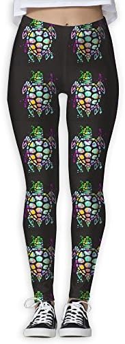 WOAINI666 Watercolor Splash Love Turtles Womans High Waist Skinny Leggings Yoga Jogger Sweatpants.